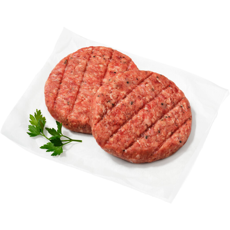 AH Greenfields Beefburger truffelsmaak 2 stuks