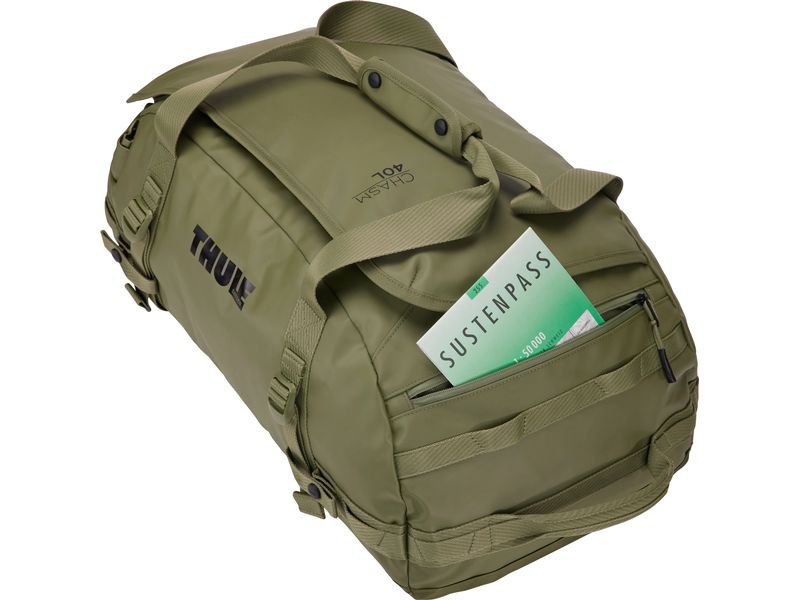 Thule Duffle Bag Chasm 40 l, Olivine Reisetasche und Rucksack in einem
