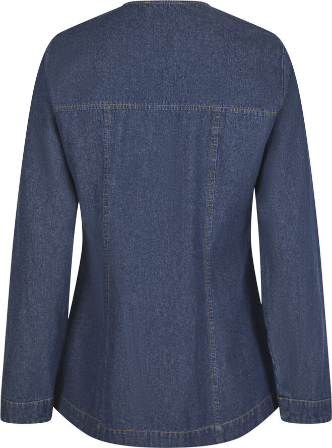 Neo Noir Annie Denim Blouse Dark blue