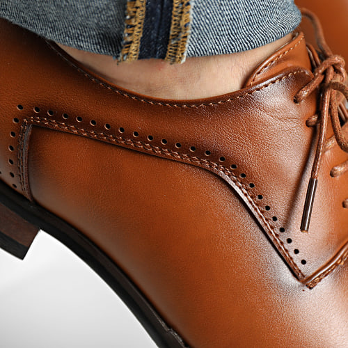 Chaussures De Ville Cognac
