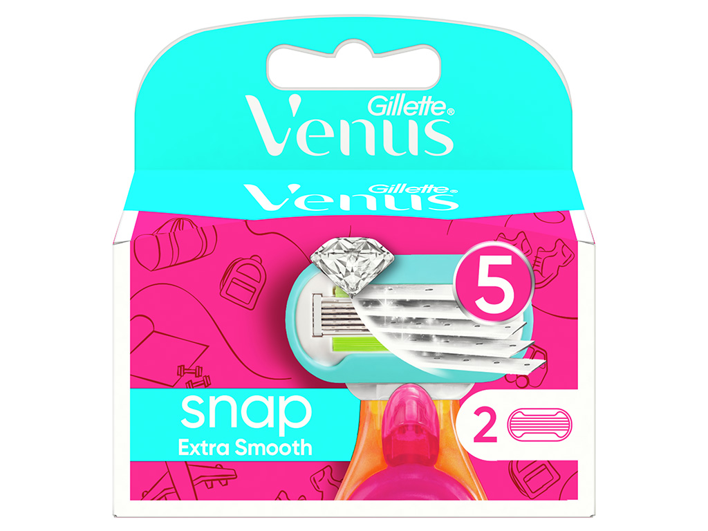 RECARGA DE LÂMINAS SNAP EXTRA SMOOTH VENUS 2 UN