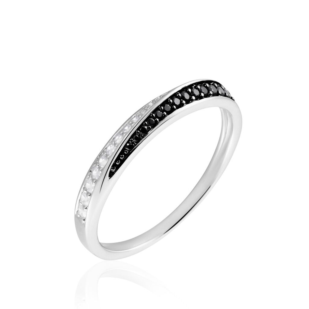 Bague Argent Blanc Agoston Oxydes De Zirconium