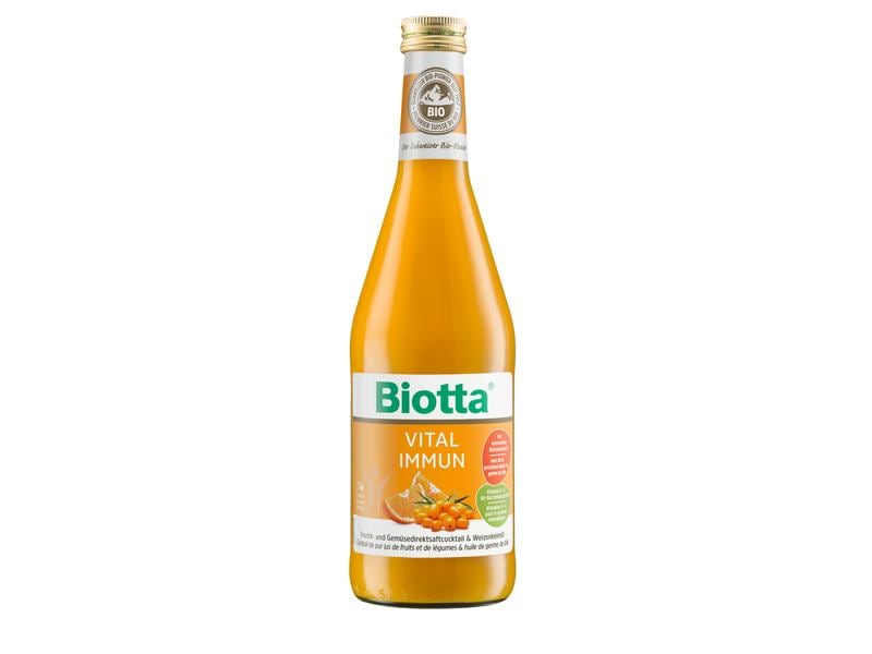 Biotta Vital Immun Bio 6 x 0.5 l Fruchtdirektsaft aus erntefrischen Bio-Früchten