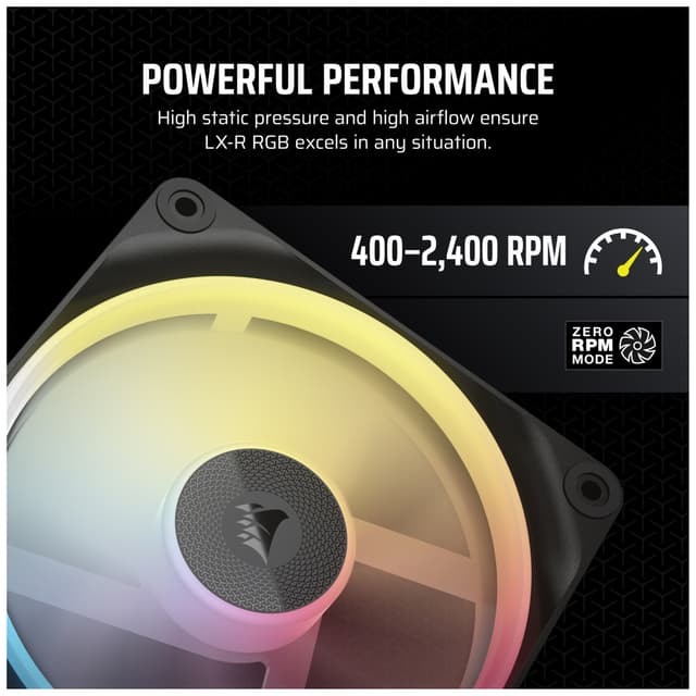 Corsair iCUE LINK LX120R RGB 120mm PWM-udvidelsesblæser
