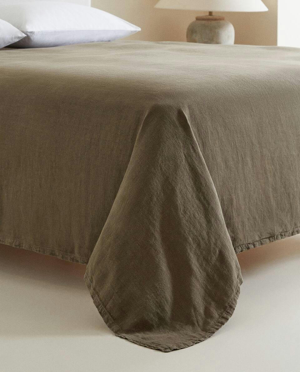 Colcha de linho lavado (400 g x m²)