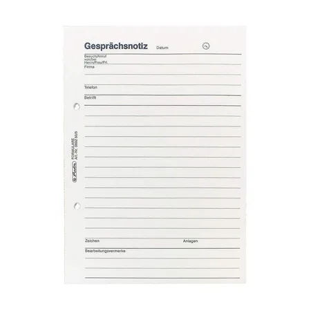 Herlitz Gesprächsnotiz DIN A5, 50 Blatt