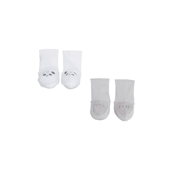 Mes Essentiels Lot 2 Paires de Chaussons   Gris        de               P'tit bisou