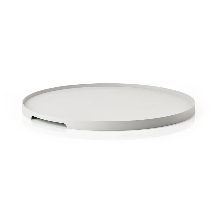 Zone Denmark - Singles Metall-Tablett, Ø 35 cm / warm grey