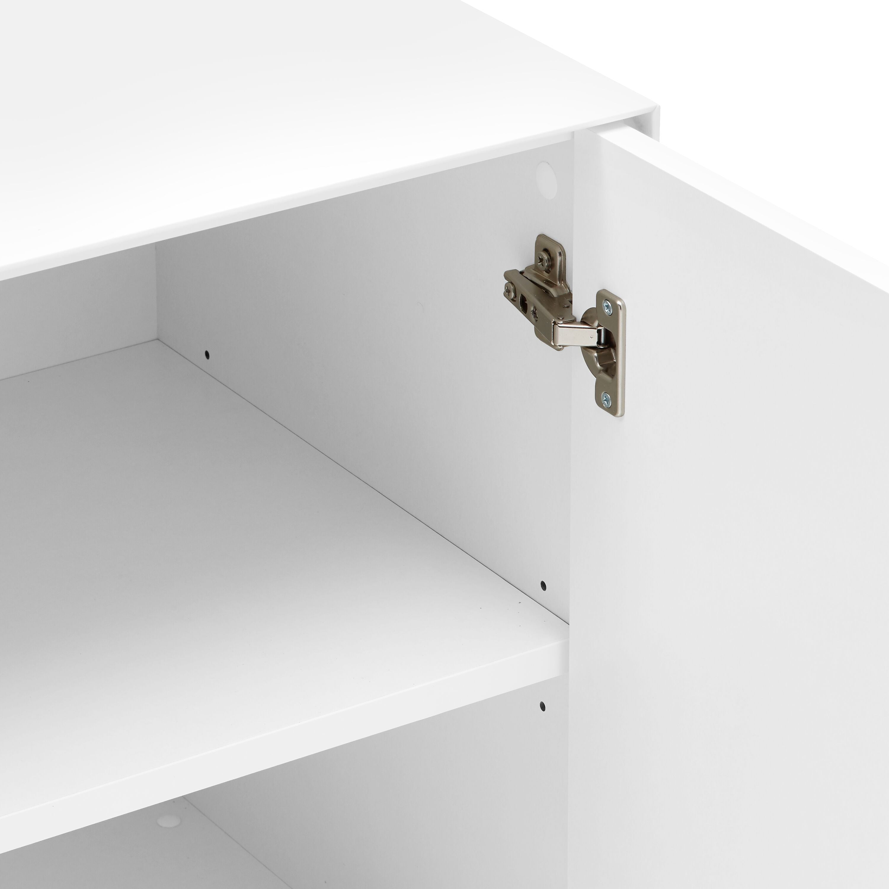 LUX Lowboard - Weiss / B: 180.0 cm x T: 46.0 cm x H: 68.0 cm