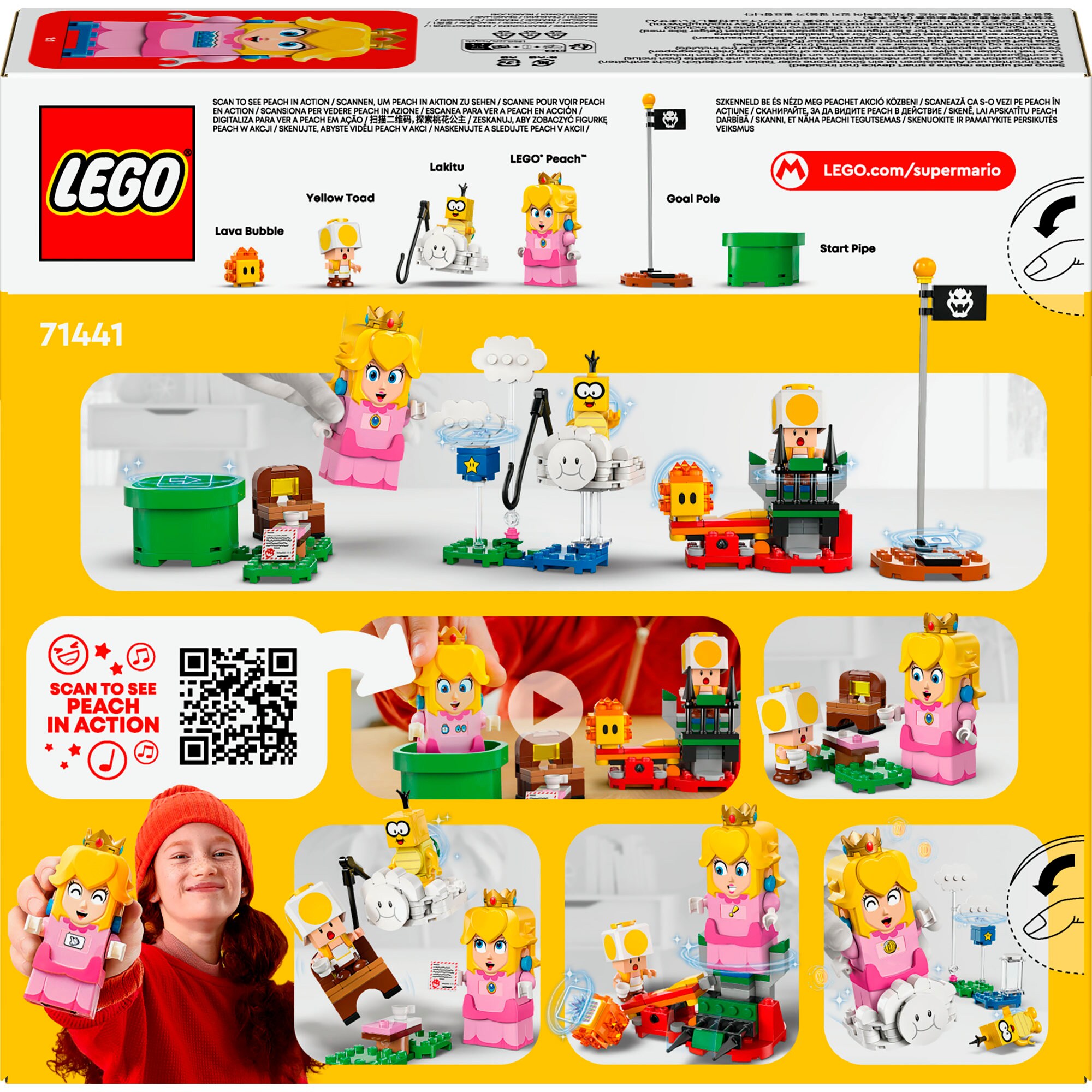LEGO Konstruktionsspielzeug Super Mario Abenteuer mit der interaktiven LEGO Peach