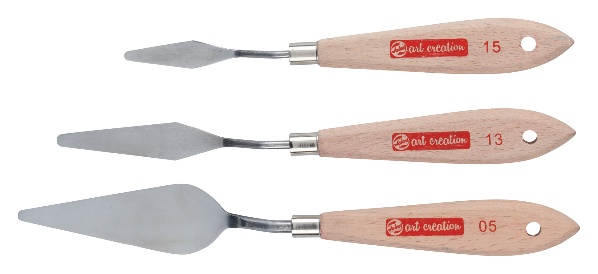 Malmesser mit Holzgriff, Set