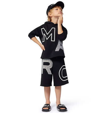Little Marc Jacobs Sweatshorts - Schwarz/Weiß