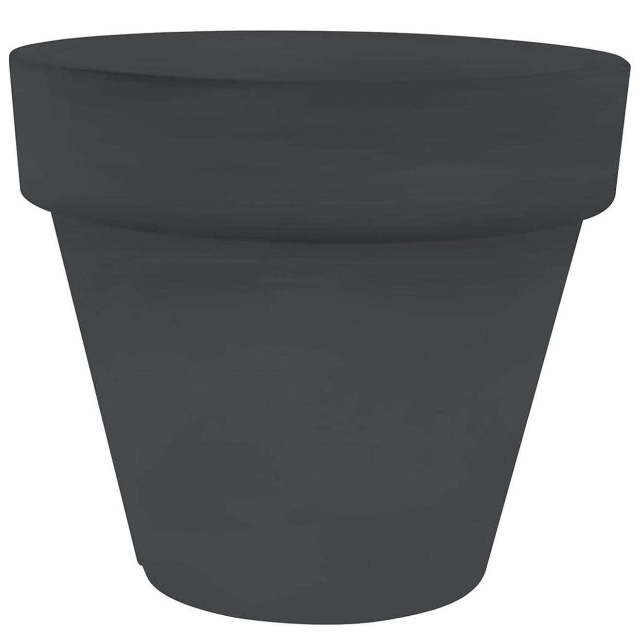 Serralunga Pot Bordato Liscio anthracite - D.110x100 cm