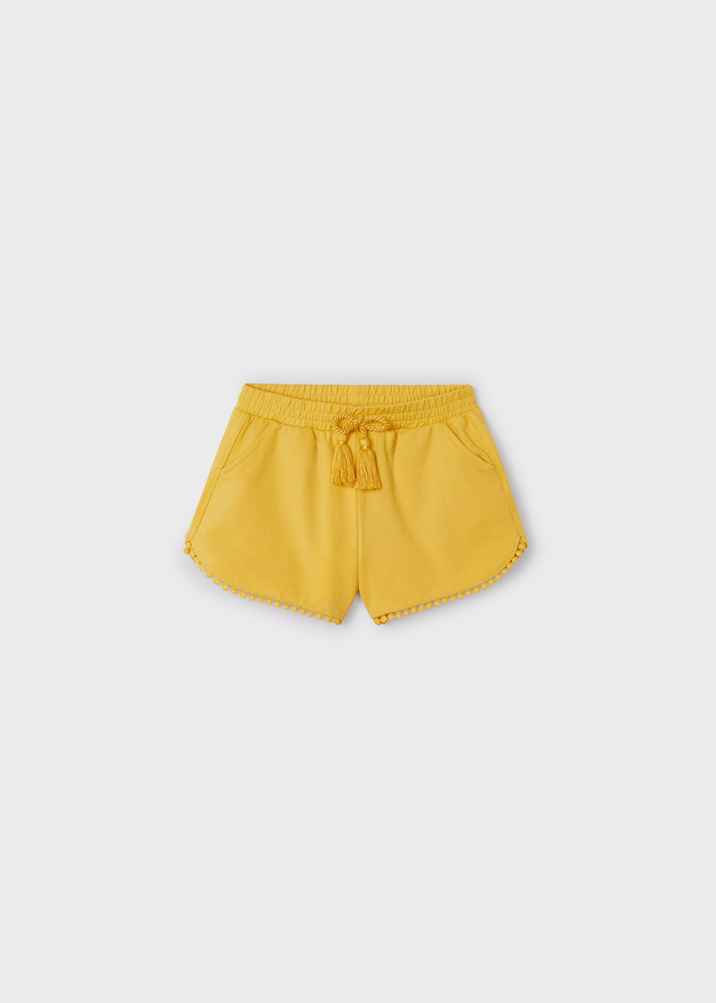 Shorts de lã Better Cotton para meninas, cor fúcsia.