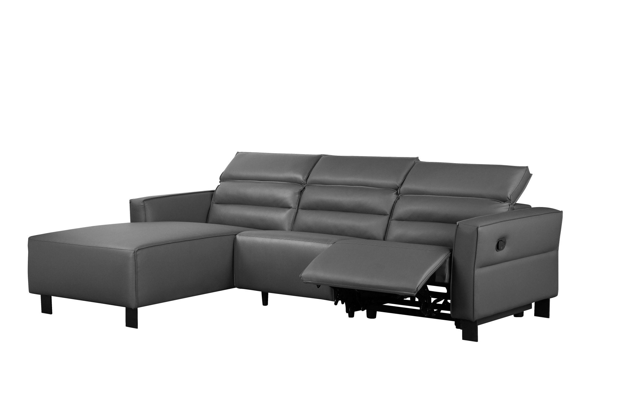 Home affaire Ecksofa »Carpari, L-Form, 263 cm, manuelle o. elektrische Relaxfunktion,« USB A/C und Kopfteilverstellung