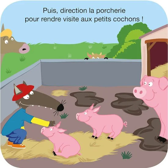 P'tit Loup à la ferme   Multicolore        de               AUZOU