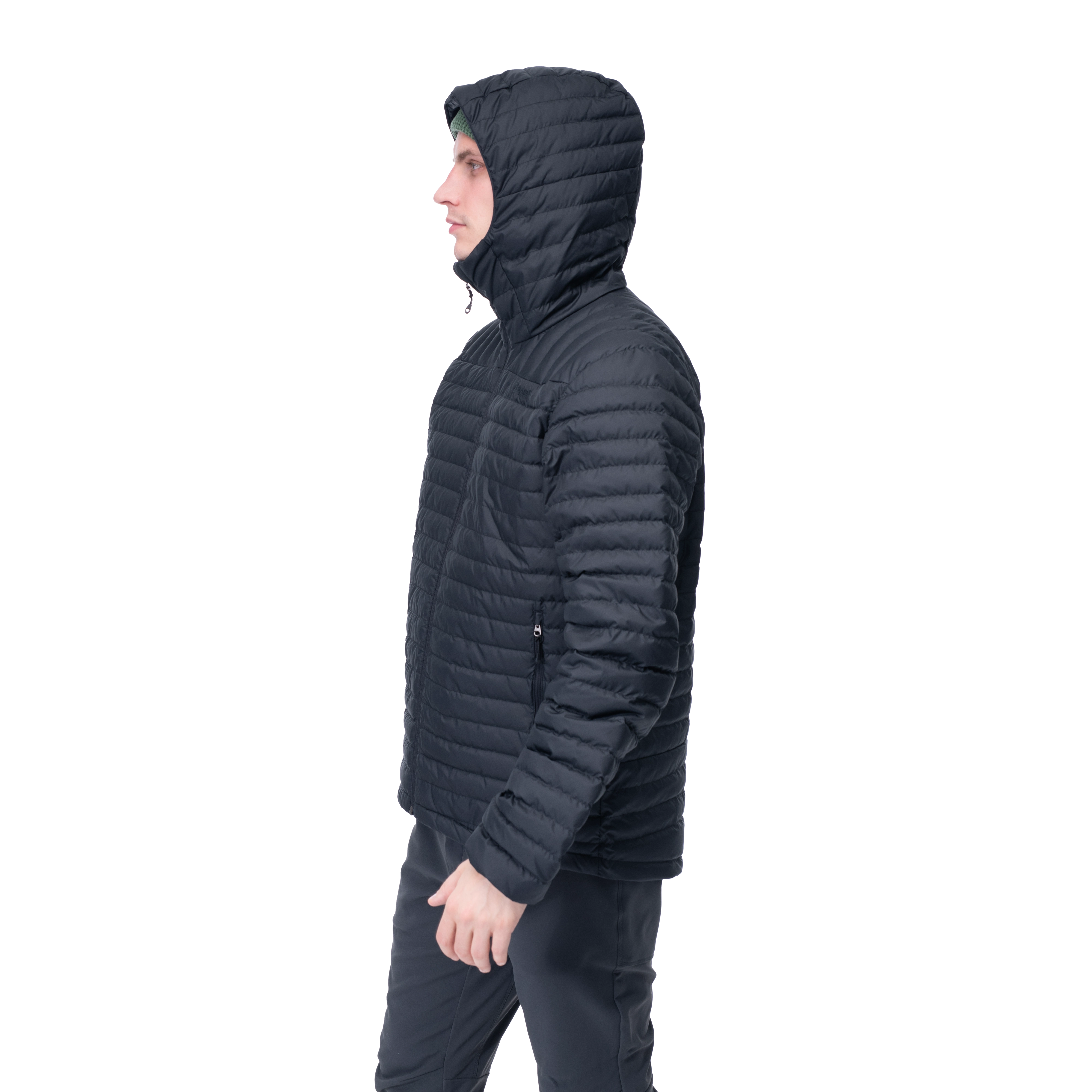 Lava Light Down Jacket w/Hood Men Black