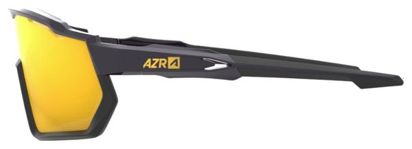 Coffret Lunettes AZR Pro Race RX Noir Verni / Écran hydrophobe Or