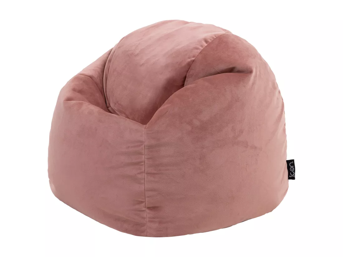 Pouf enfant velours rose - AURORA