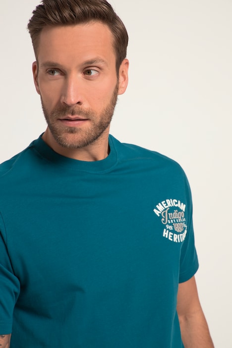 T-Shirt, Halbarm, Stickerei, Rundhals
