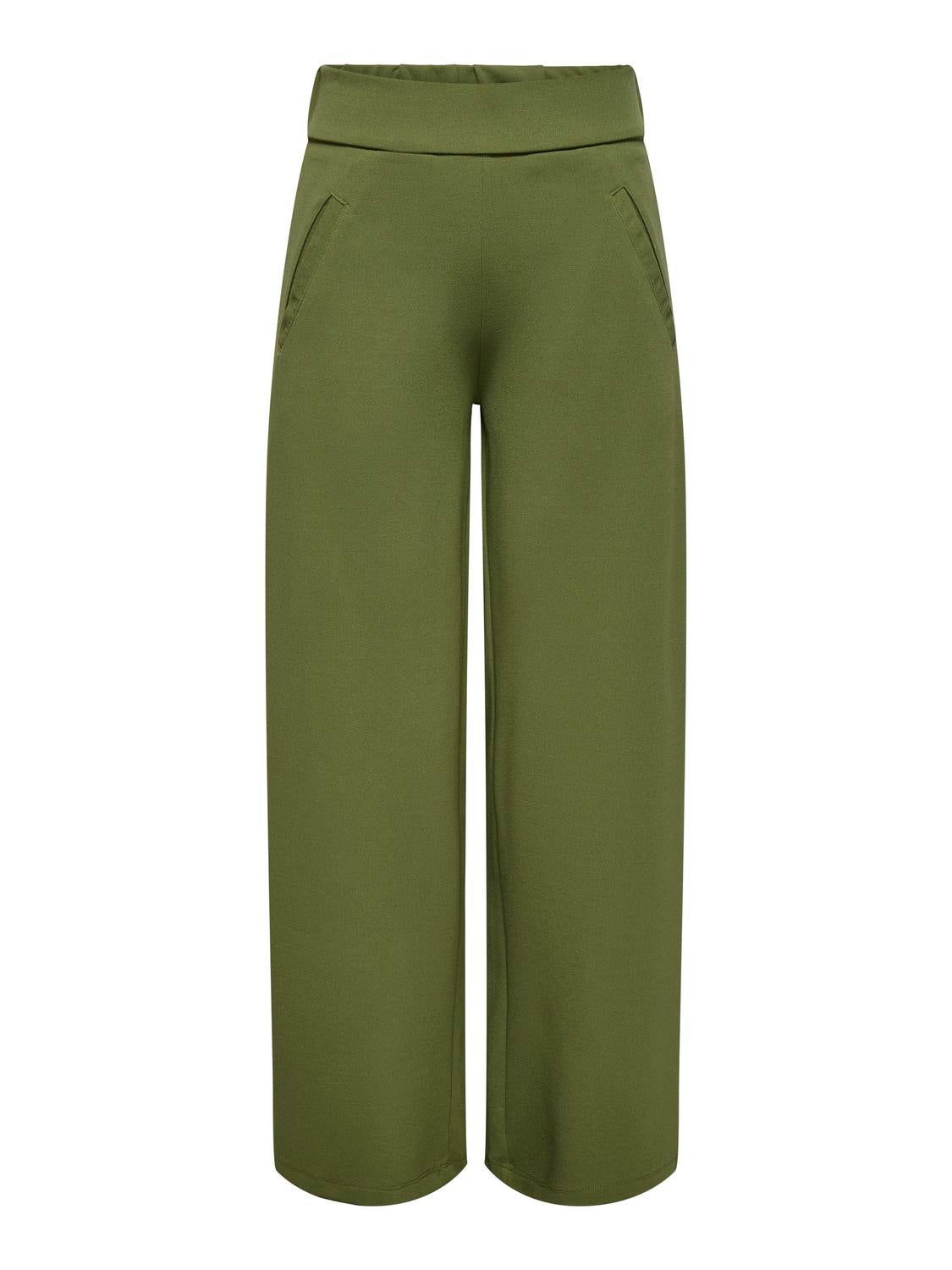 JDYLOUISVILLE Hohe Taille Weiter Beinschnitt Hose mit weitem Beinschnitt Winter Moss