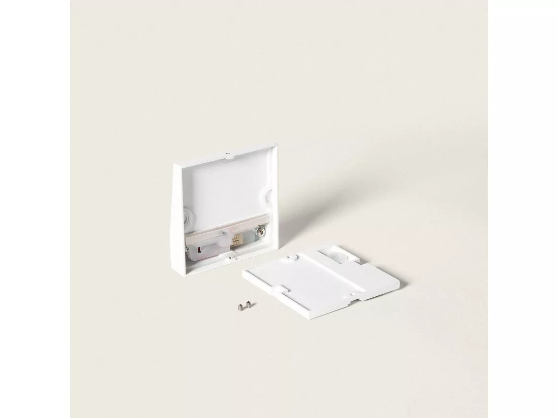 Applique Murale Extérieur LED 3W CCT Seleccionable en Saillie Carrée Jade Blanc