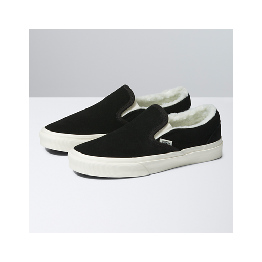 Vans UA Classic Slip-on Sneakers, Cozy Hug Black, 38.5