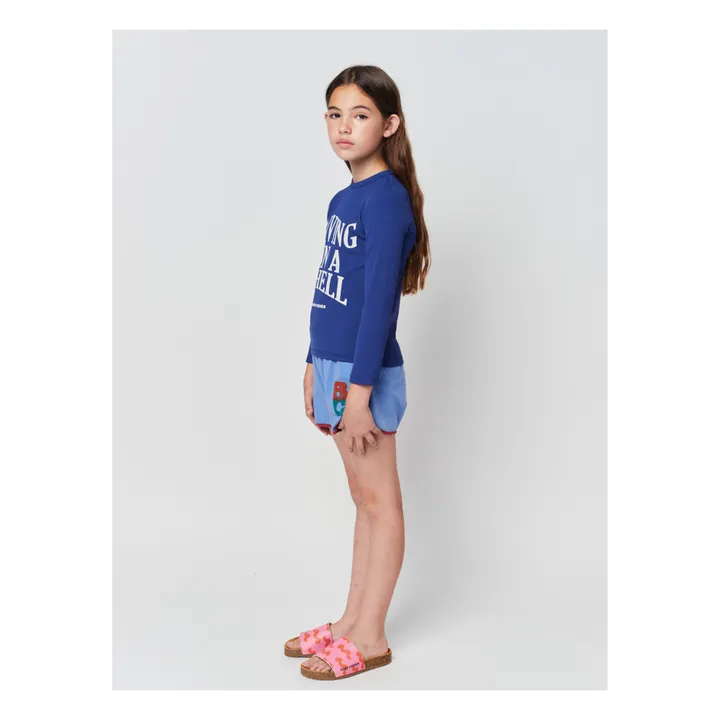 Bobo Choses T-Shirt Anti-UV Living In A Shell | Bleu marine