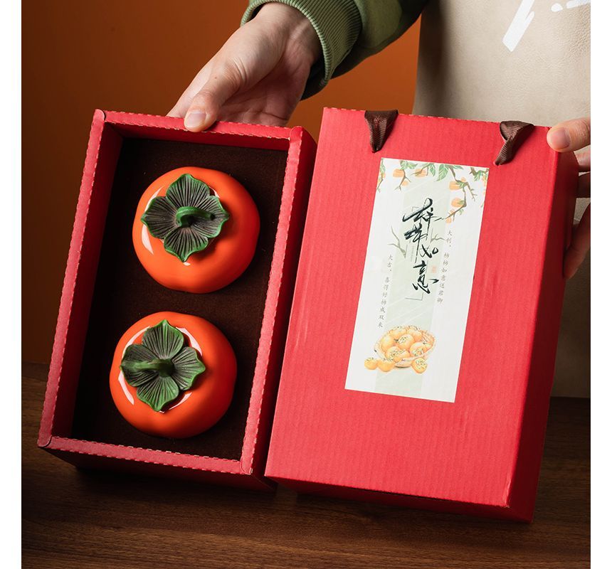 Koringa - Keramische Persimmon Container