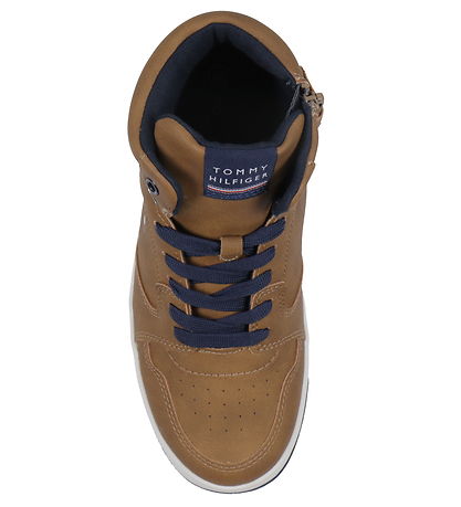 Tommy Hilfiger Støvler - Mid Cutlace-Up - Tobacco