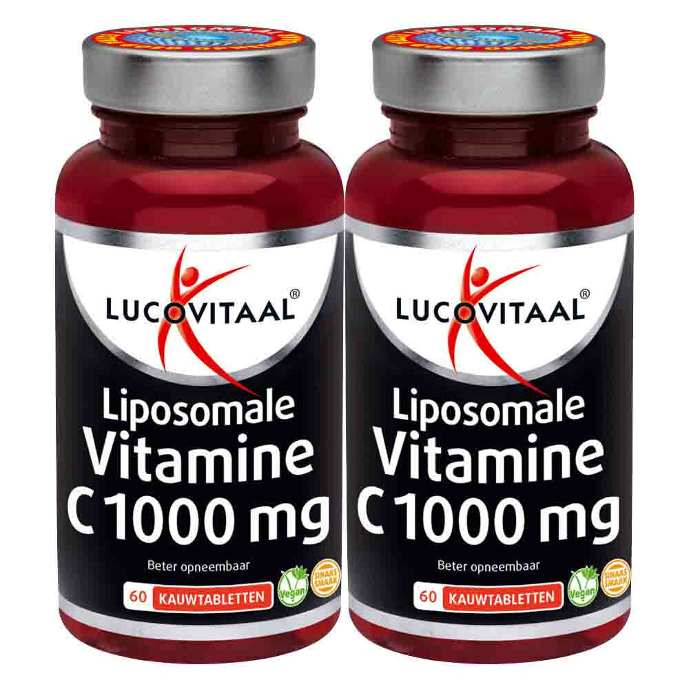 2x Lucovitaal Vitamine C1000 mg Liposomaal 60 tabletten
