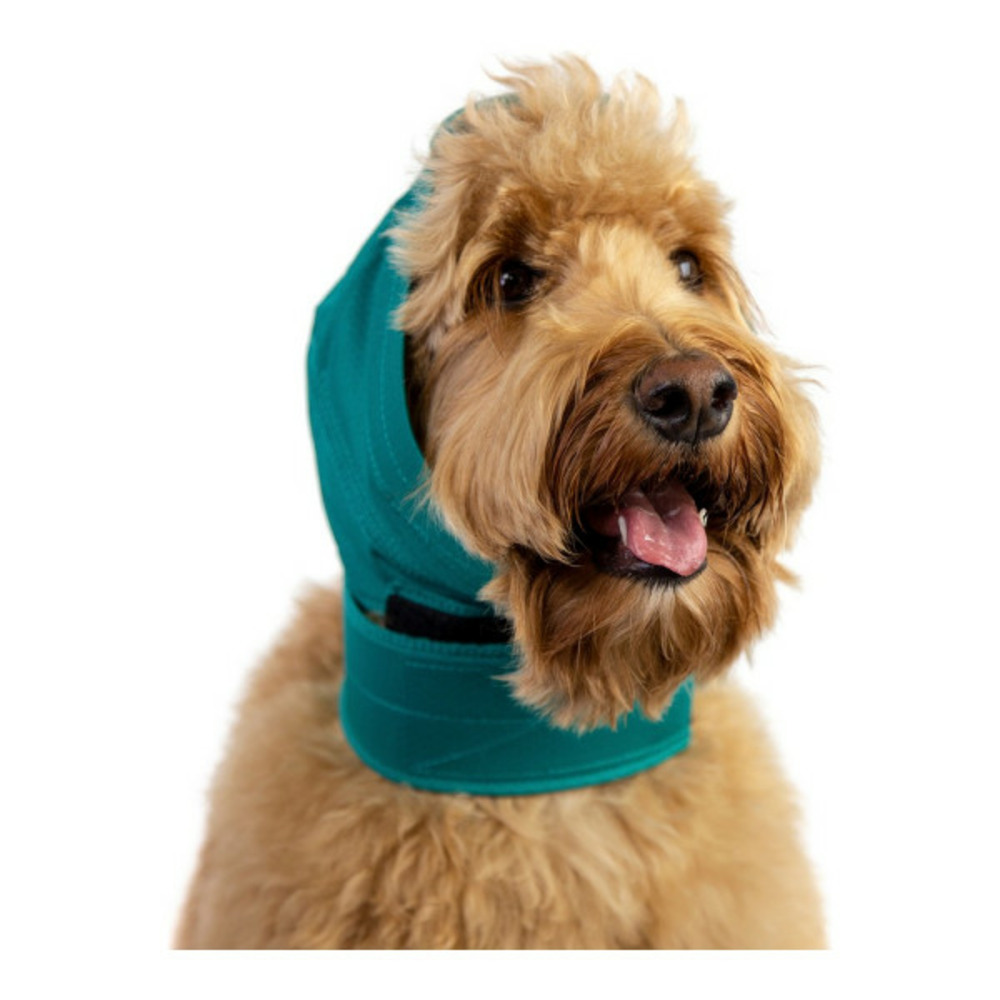 Protecteur d'oreilles pour chiens vert taille s