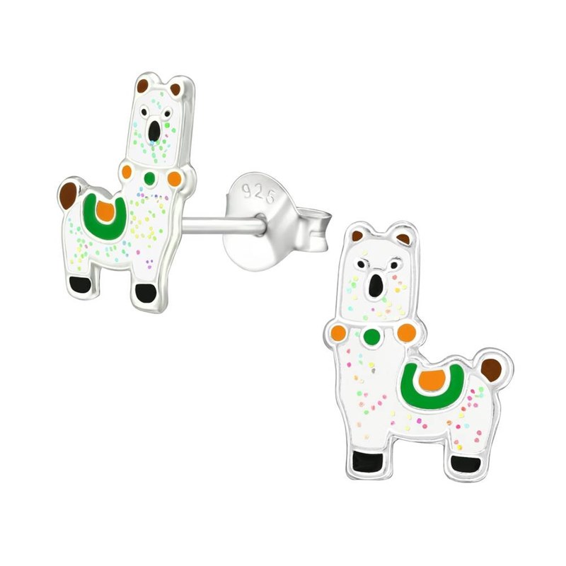 Boucle d'oreille Lama en argent 925/1000