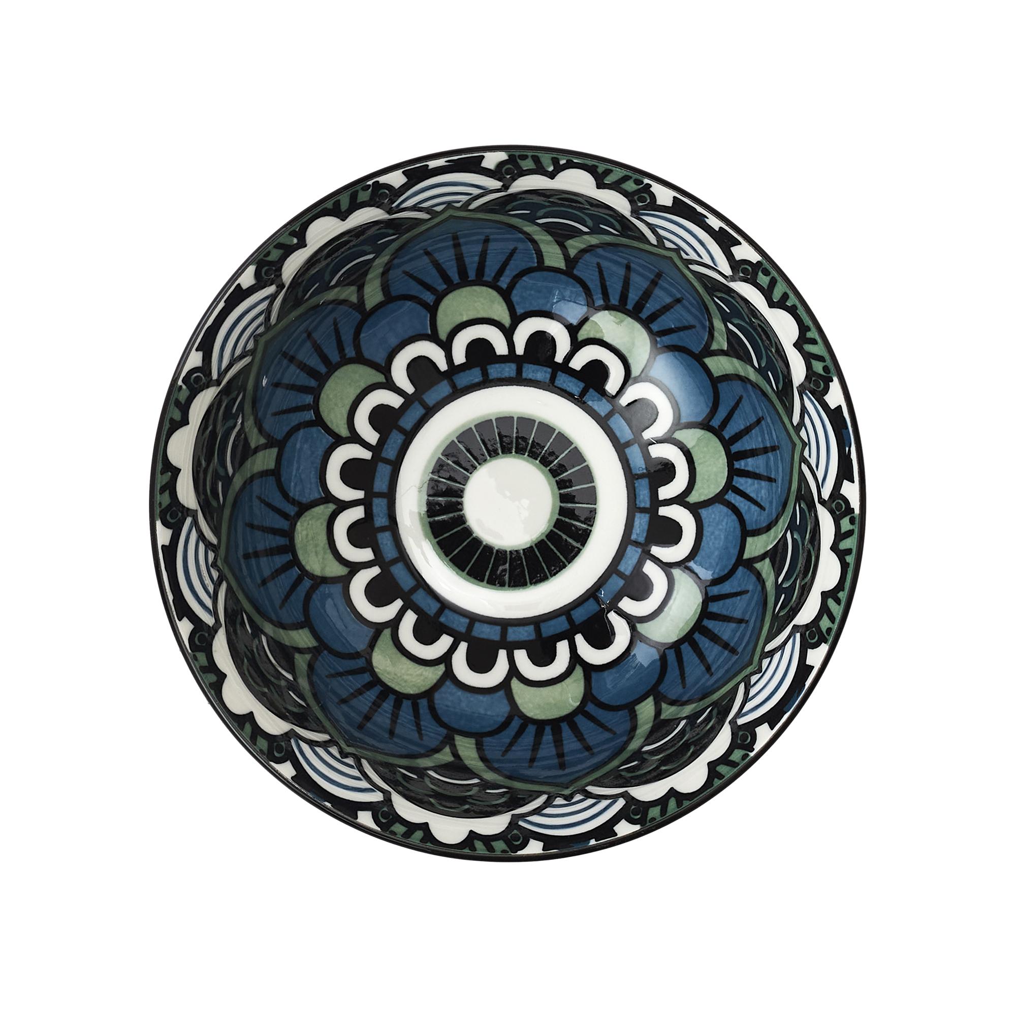 BOL MANDALA BLEU D.12CM