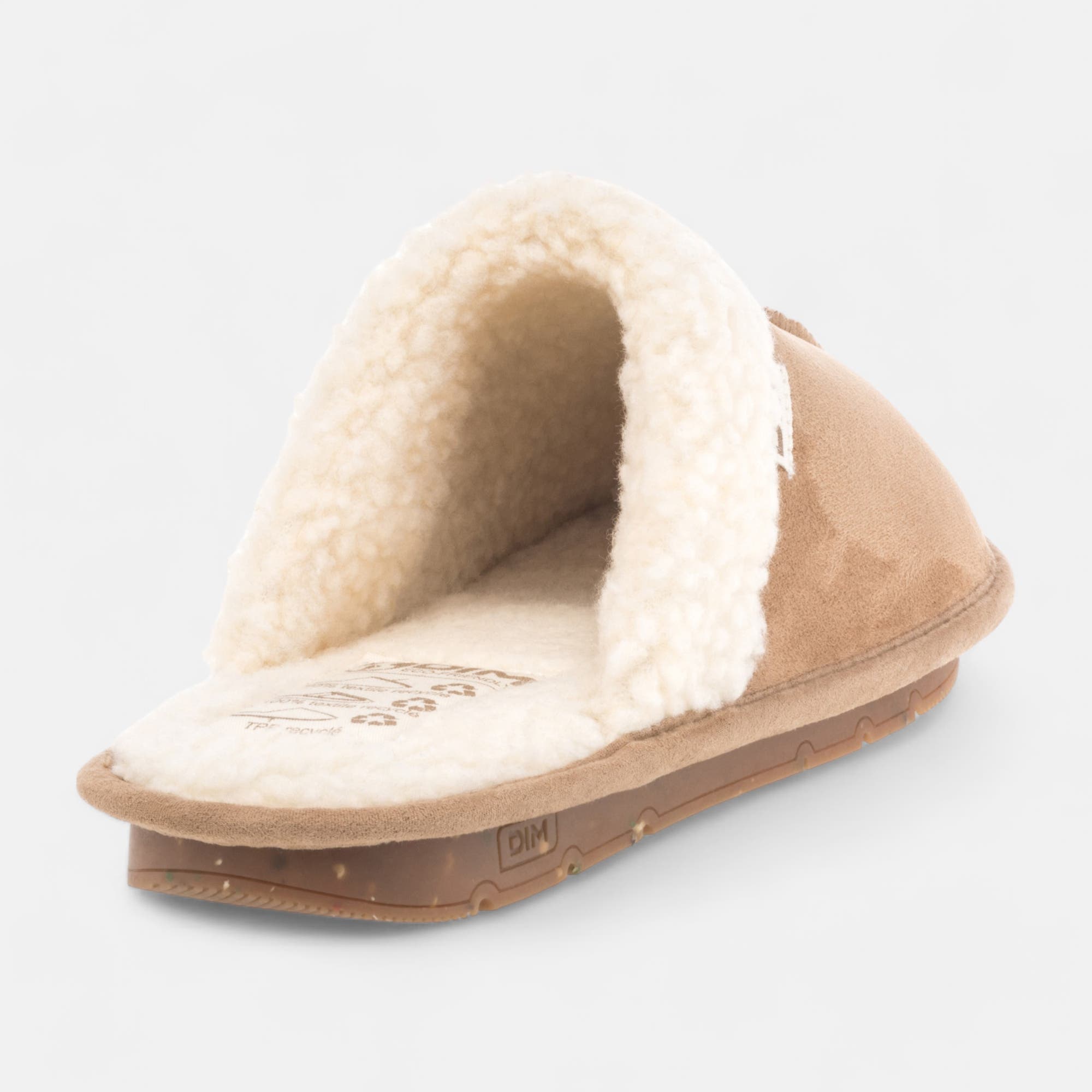 Pantoufles mules Femme cognac