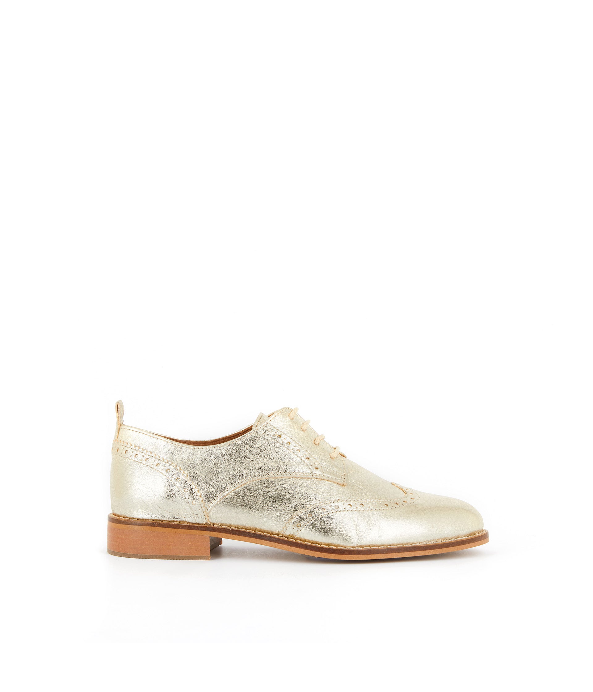 Derbies cuir doré Florence