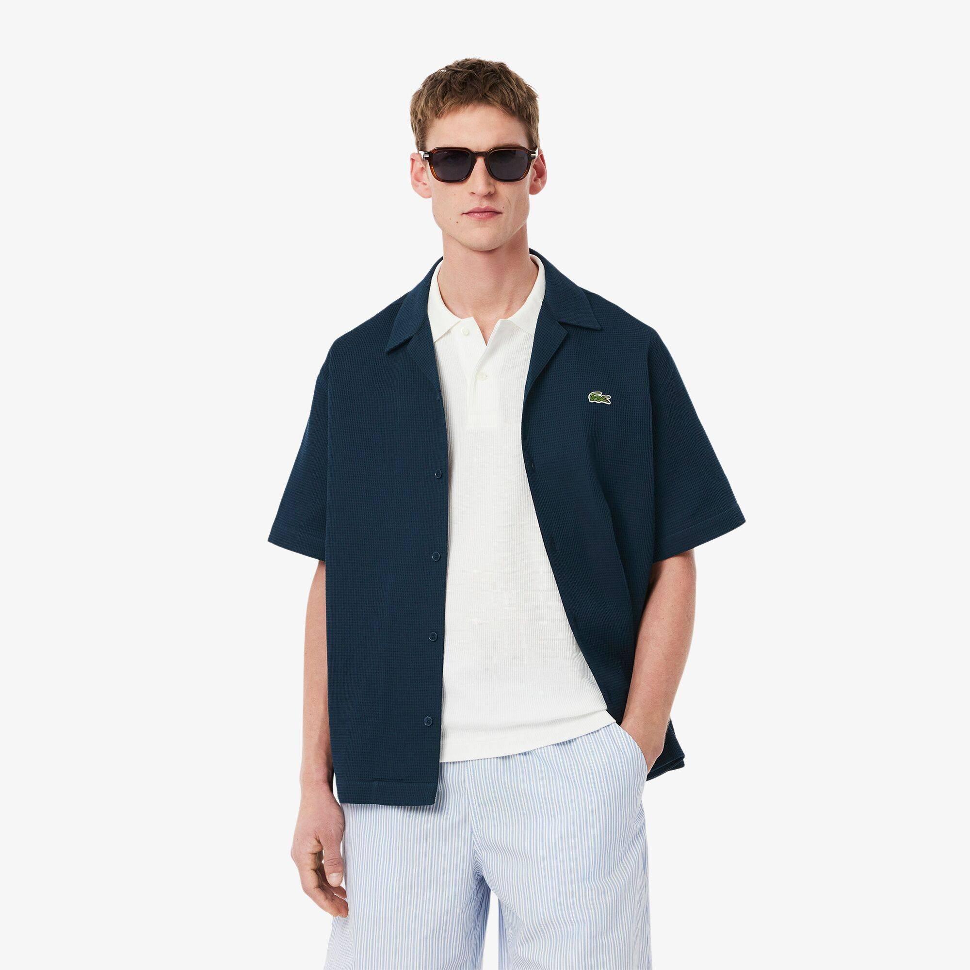 Lacoste Relaxed Fit Waffle Texture Shirt