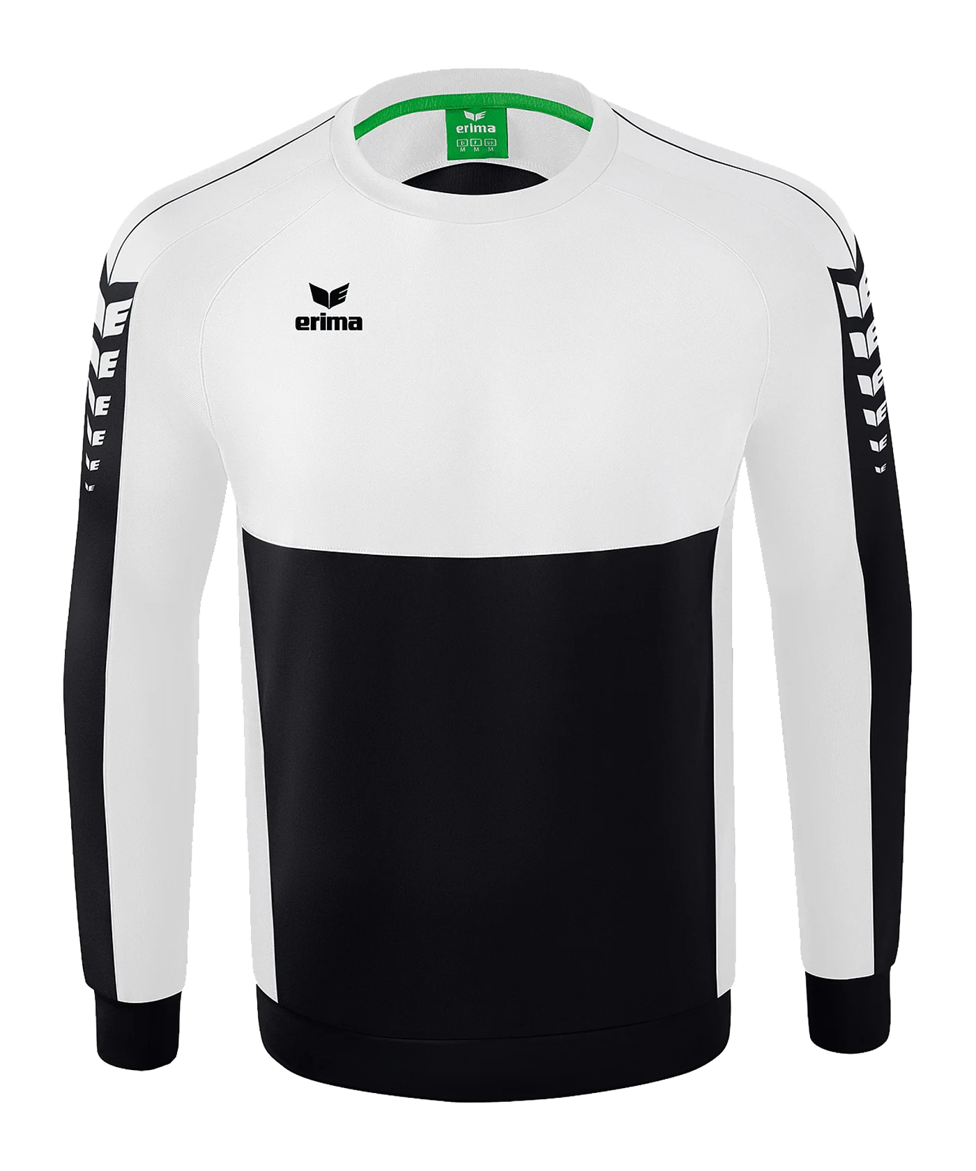 Erima Six Wings Sweatshirt Kids Schwarz Weiss
