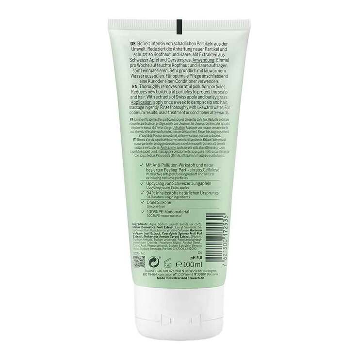Rausch Anti-Pollution-Peeling-Shampoo mit Schweiz.Apf., 100 ml