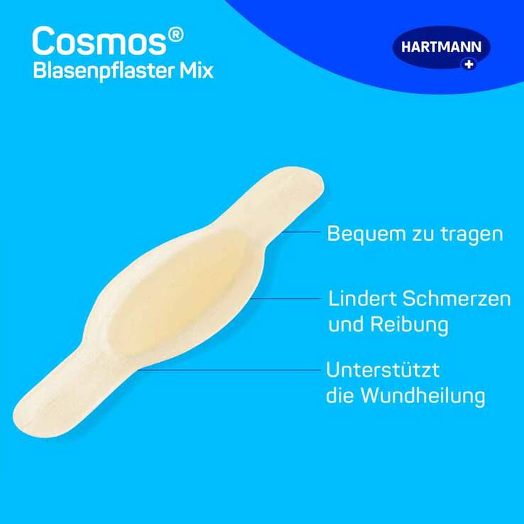 cosmos® Blasenpflaster Mix 3 Größen, 6 St