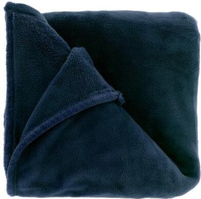 Unique Living plaid Claudi blauw 130 x 160 cm