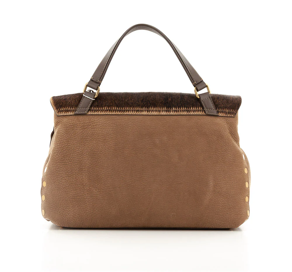 ZANELLATO - BAG POSTINA M JONES WOLF MARRON