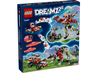 LEGO Coopers tijgermecha en Zero's hot rod auto (71497)