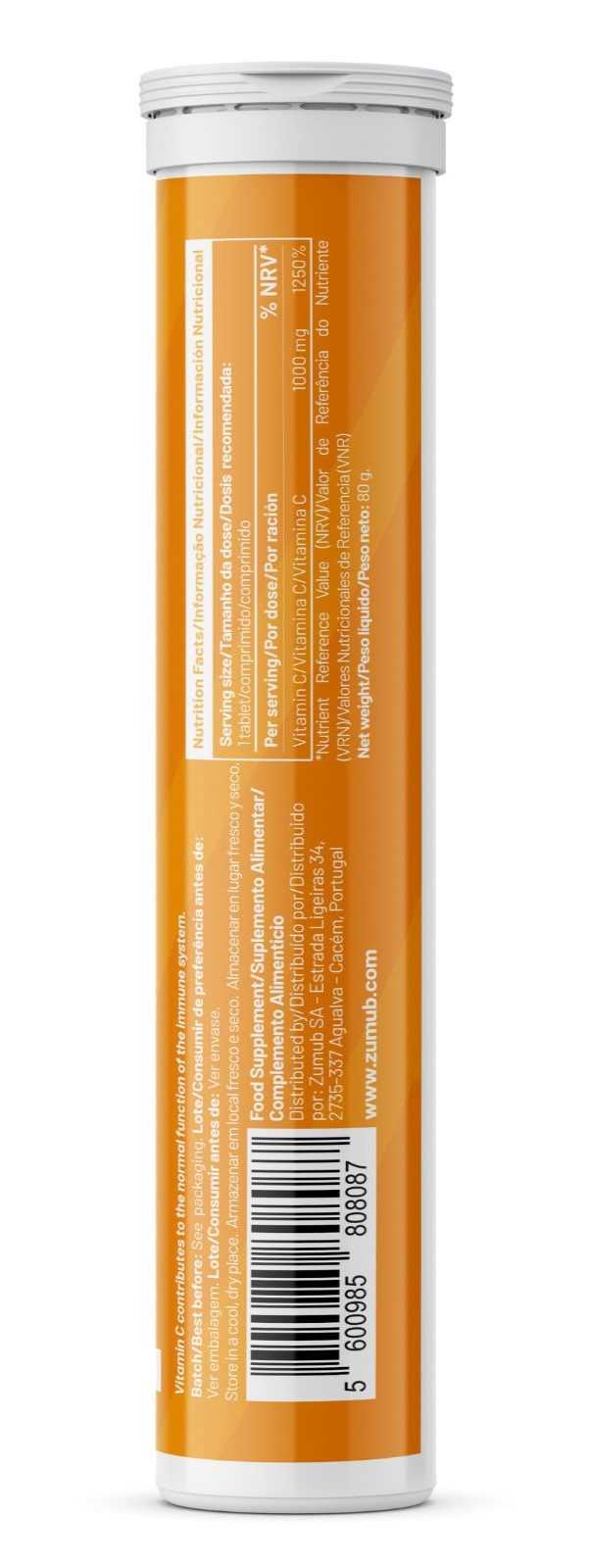 Zumub Vitamina C 1000 mg 20 comprimidos efervescentes