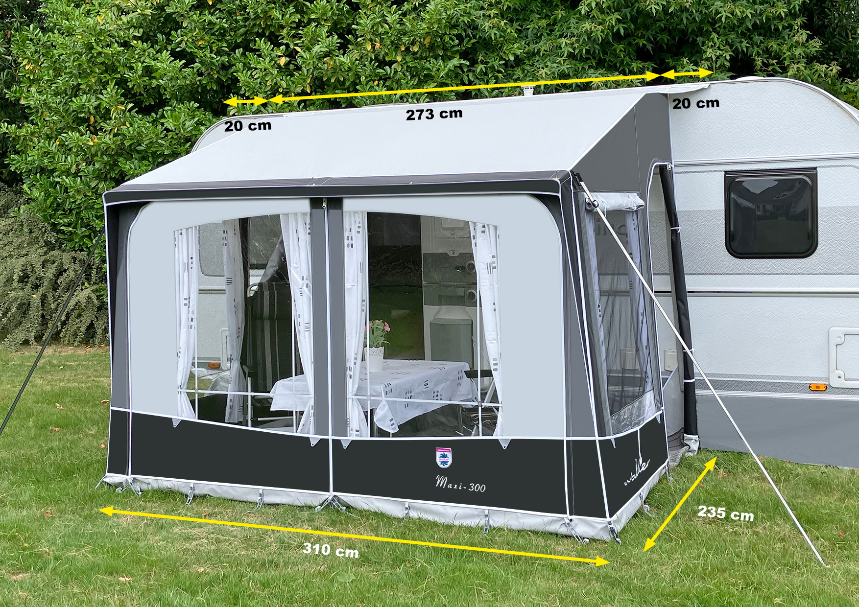 Walker Maxi 300 deeltent - Staal