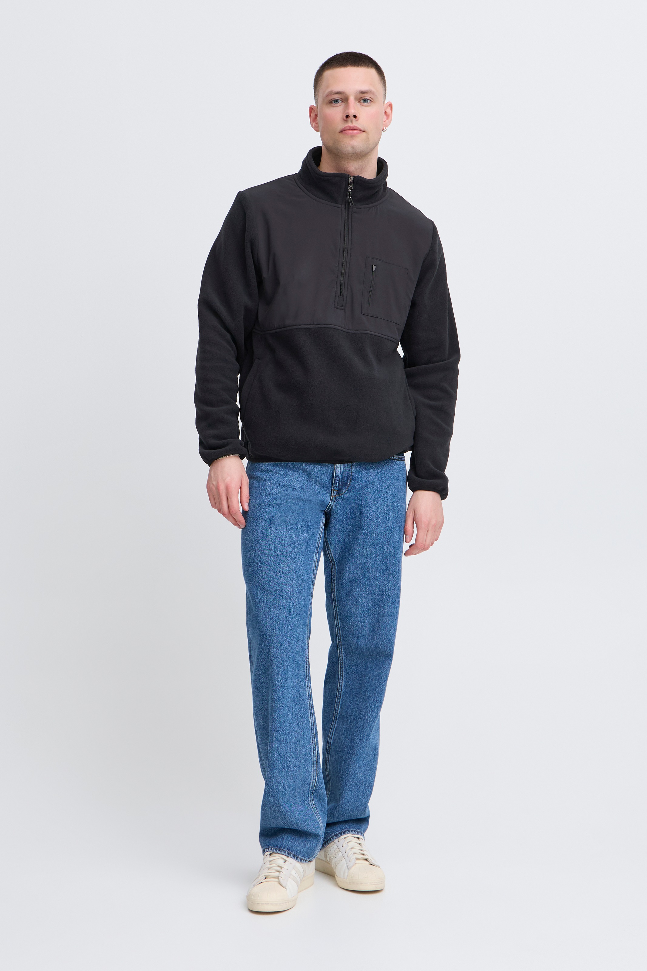 Blend Fleecepullover »BHMARIO Sweatshirt halfzipp«