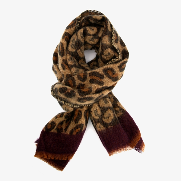 Dames sjaal met luipaardprint