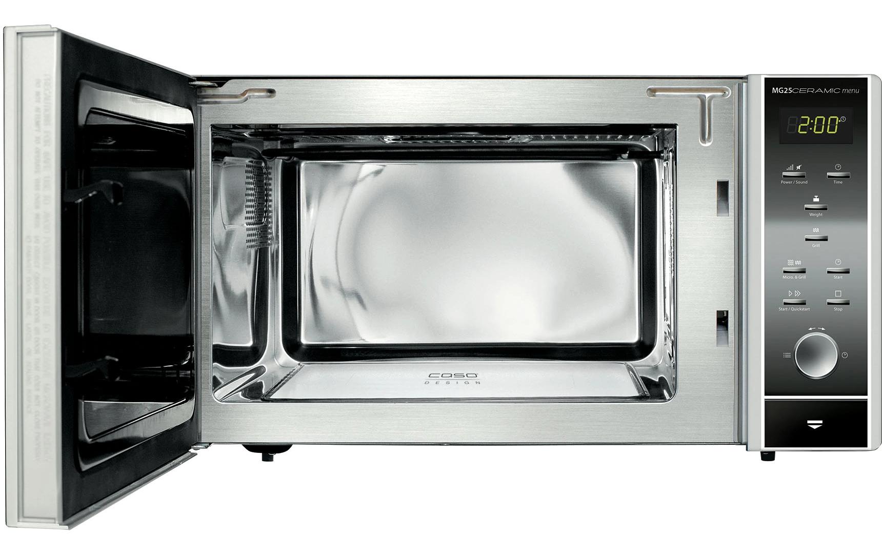 Mikrowelle MG25 Ceramic Menu Schwarz<br>Design-Mikrowelle mit Keramikboden und Grillfunktion