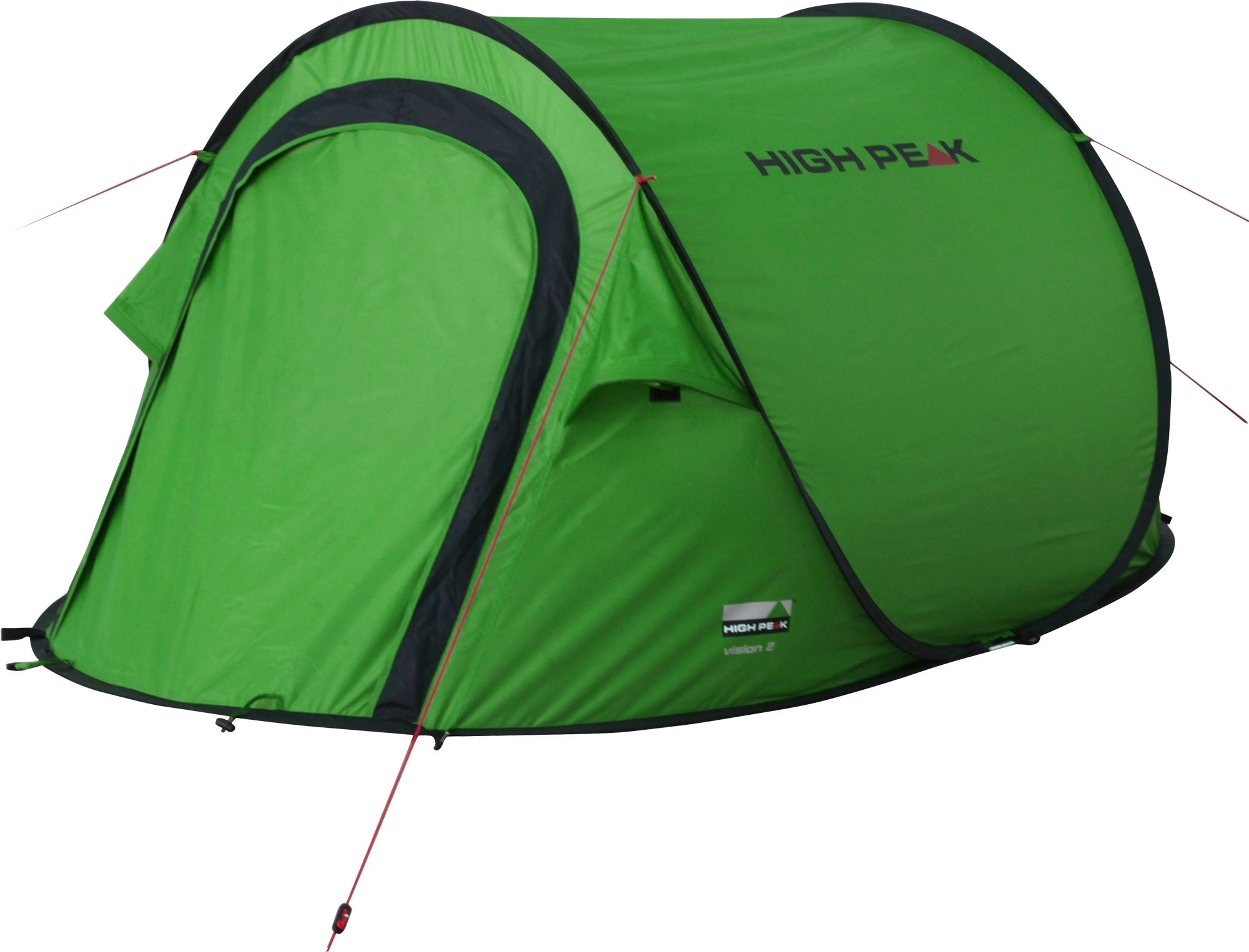 High Peak Vision 3 Einfachdach Pop Up Wurfzelt grün für 3 Personen