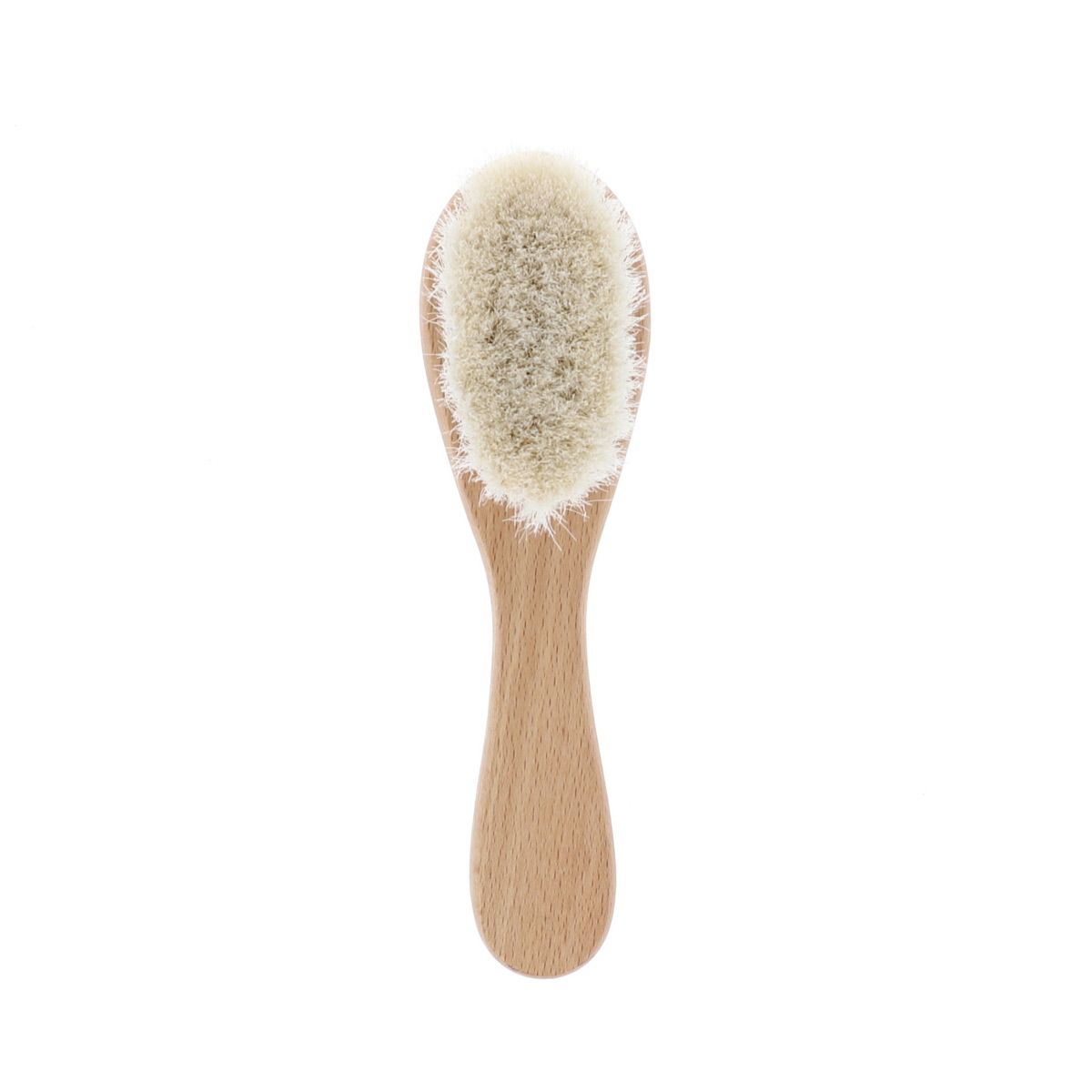 Brosse à cheveux bébé en bois étoiles - Curiosité du ciel Amande